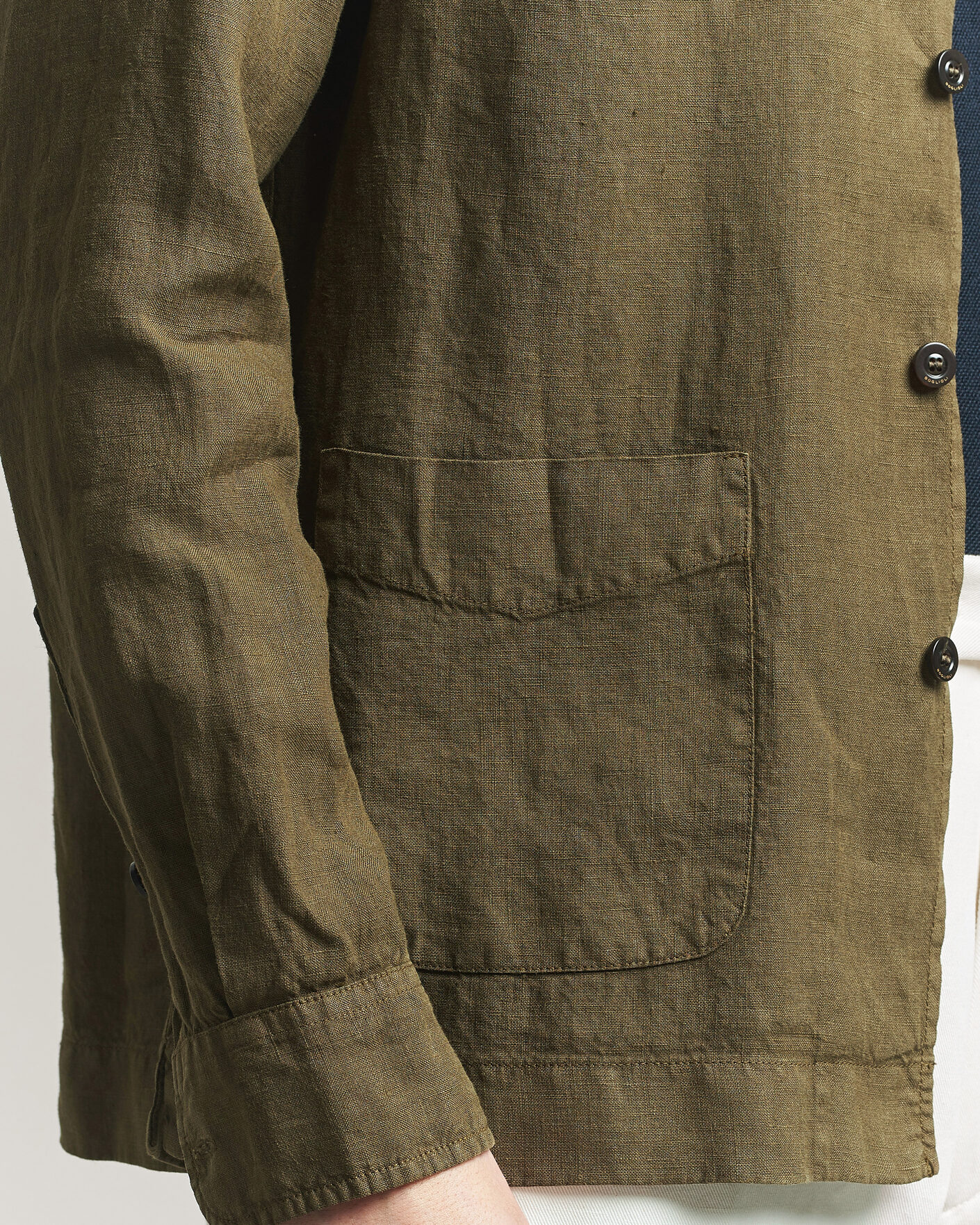 Herre | Jakker | Boglioli | Linen Painter Jacket Military
