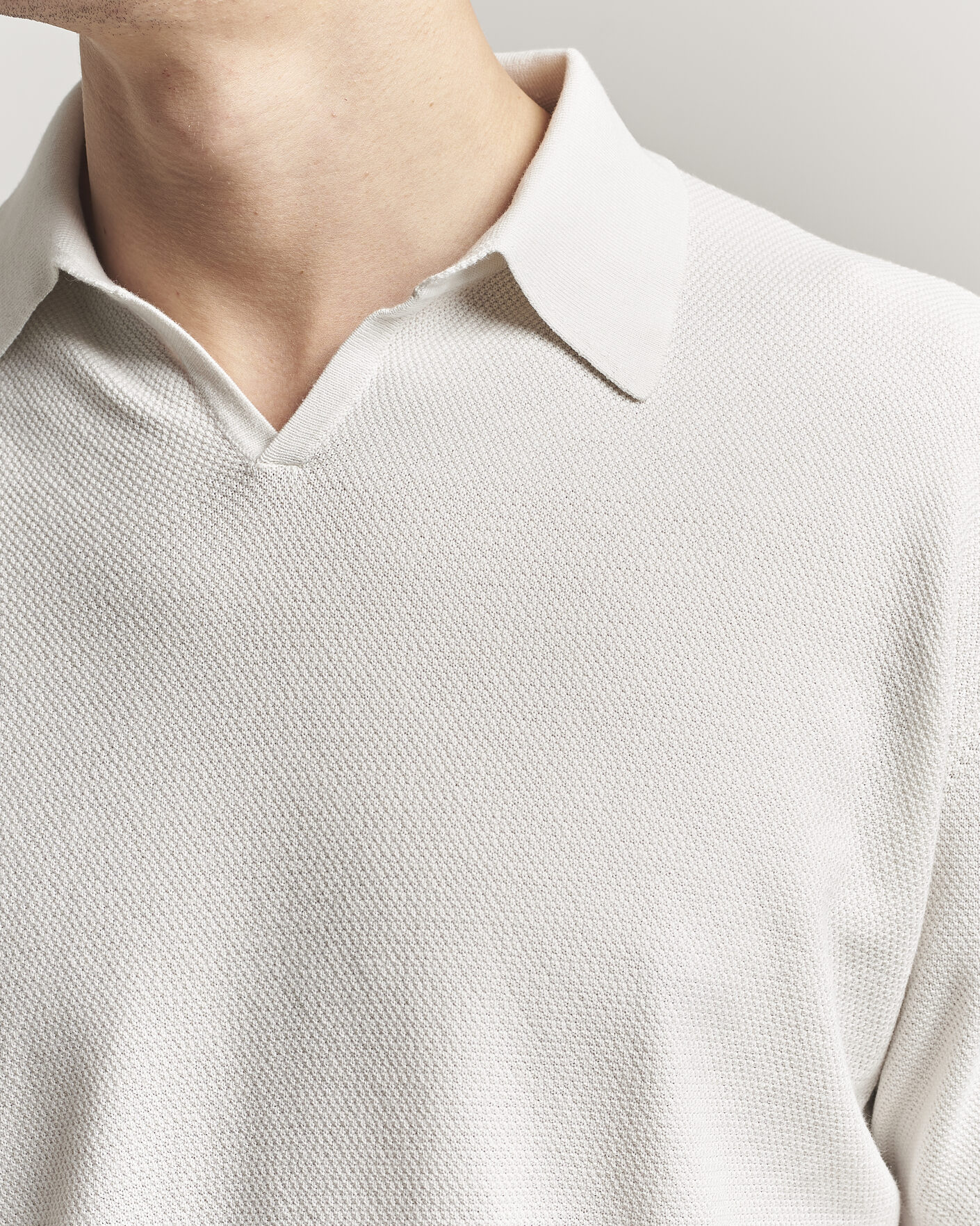 Herre | Pikéer | Boglioli | Short Sleeve Polo Piquet Off White