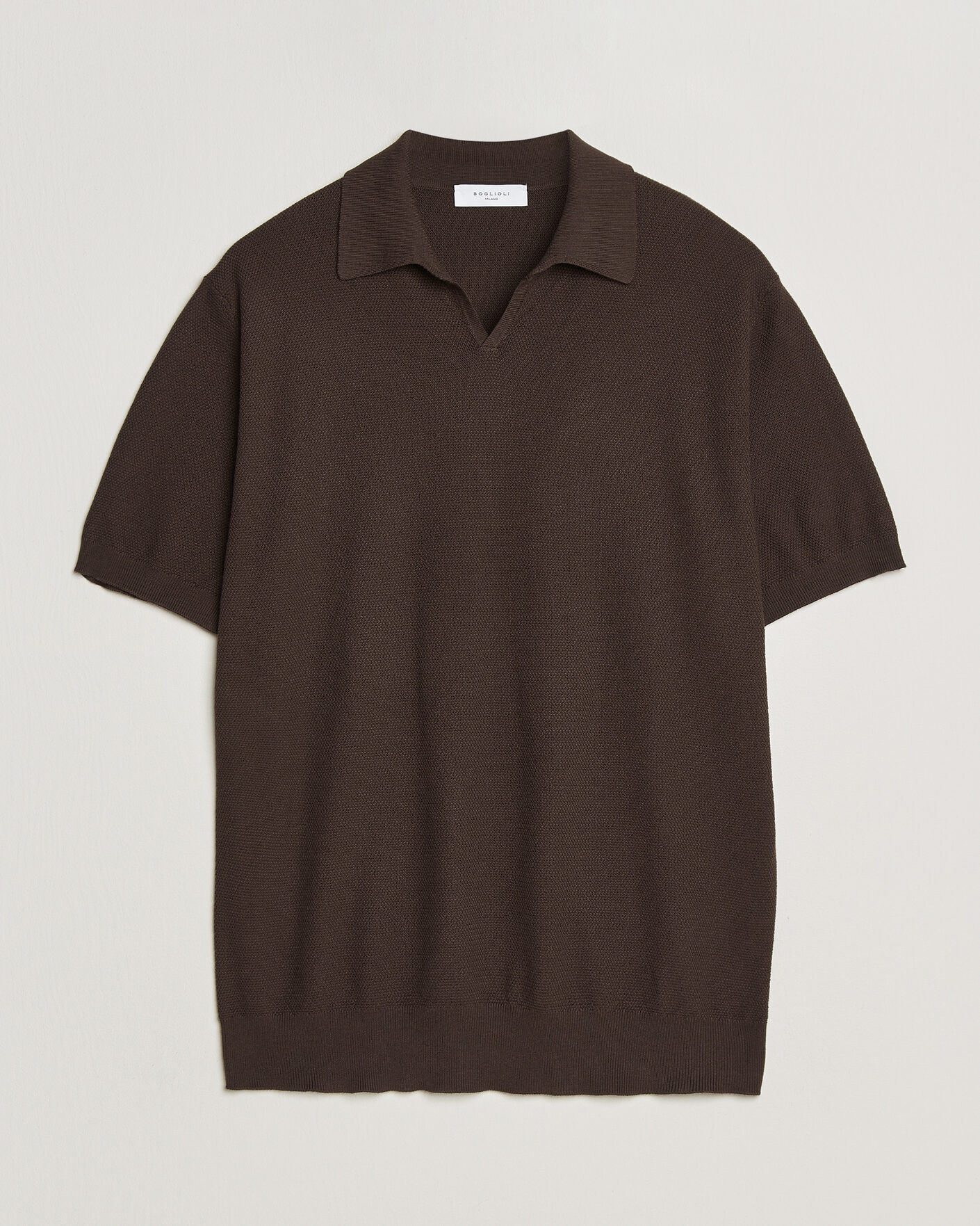 Herre | Pikéer | Boglioli | Short Sleeve Polo Piquet Brown
