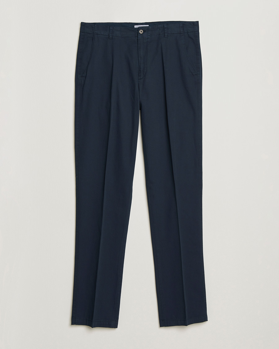 Herre | Bukser | Boglioli | Regular Fit Cotton Chinos Navy