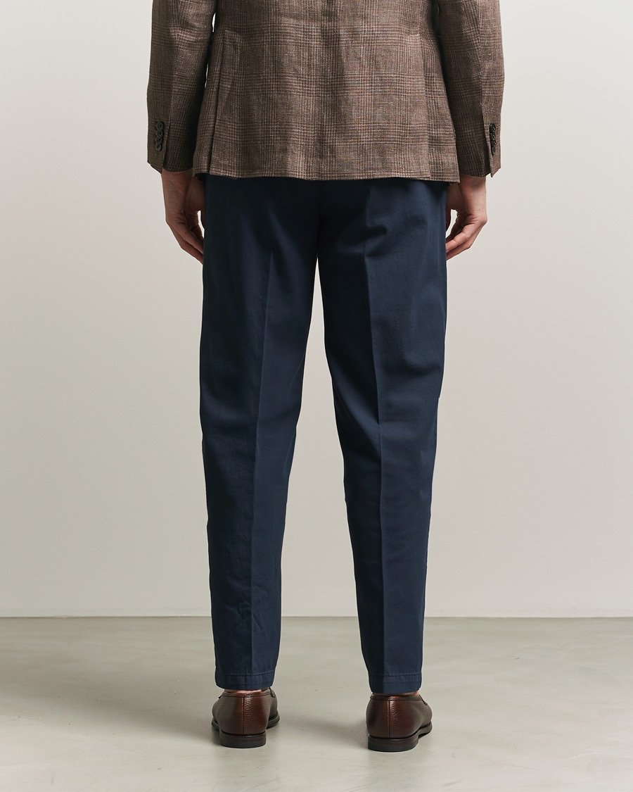 Herre | Bukser | Boglioli | Regular Fit Cotton Chinos Navy