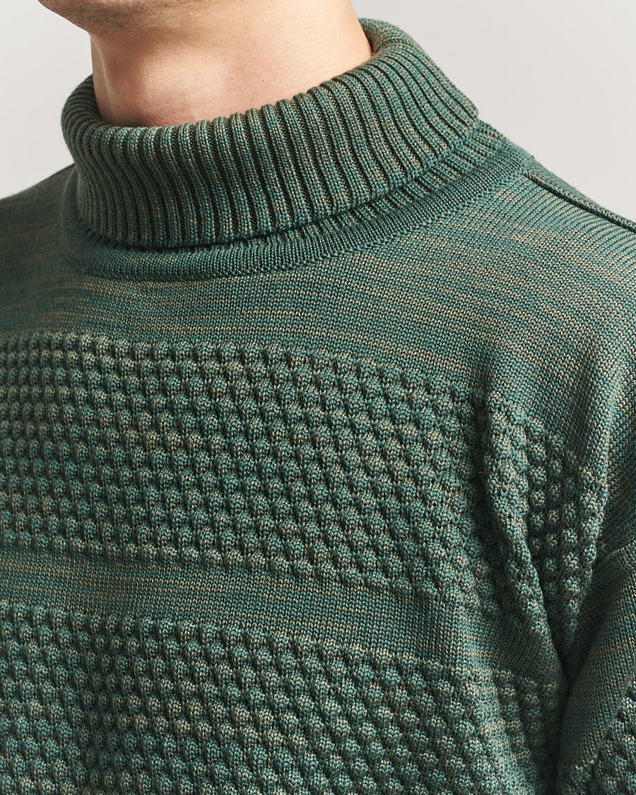 Herre | Gensere | S.N.S. Herning | Fisherman Sweater Natural Machine Green