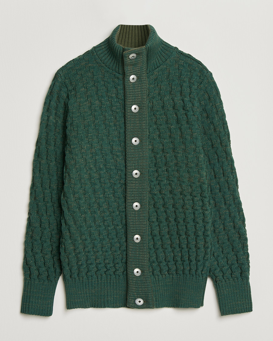 Herre | Gensere | S.N.S. Herning | Stark Cardigan Machine Green