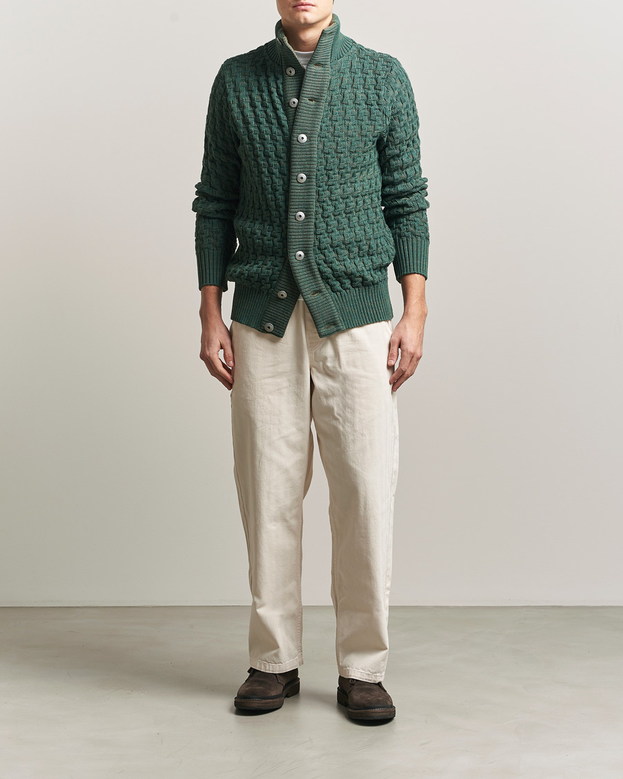 Herre | Gensere | S.N.S. Herning | Stark Cardigan Machine Green