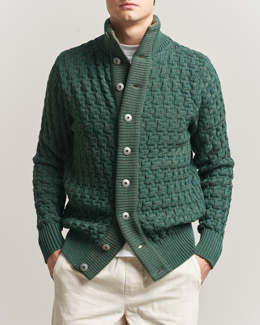Herre | Gensere | S.N.S. Herning | Stark Cardigan Machine Green