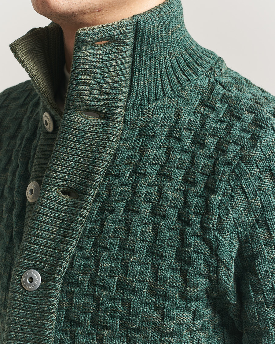 Herre | Gensere | S.N.S. Herning | Stark Cardigan Machine Green