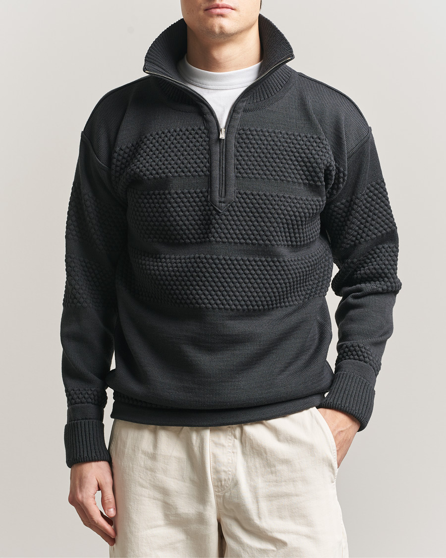 Herre | Gensere | S.N.S. Herning | Fisherman Short Zip Molten Grey