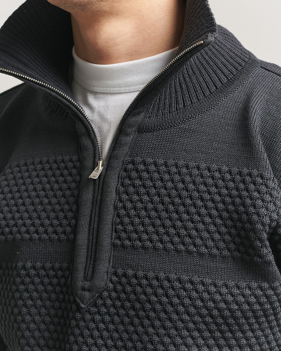 Herre | Gensere | S.N.S. Herning | Fisherman Short Zip Molten Grey