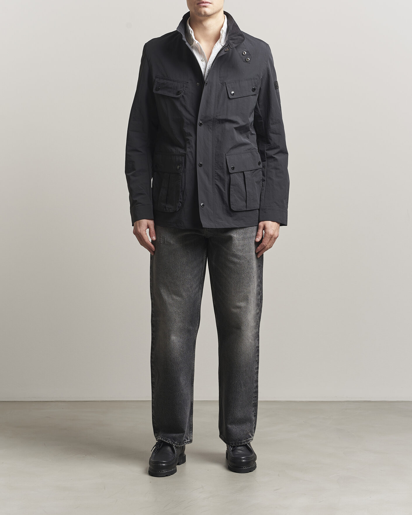 Herre | Jakker | Barbour International | Modern Showerproof Duke Jacket Black