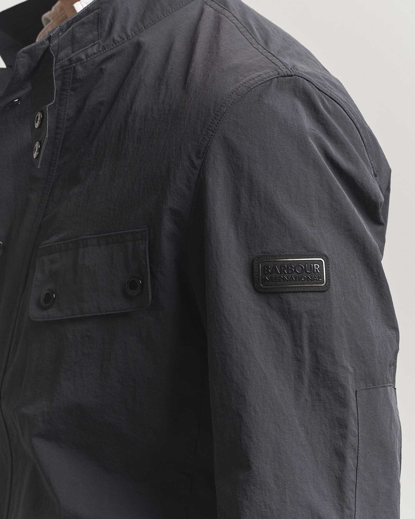 Herre | Jakker | Barbour International | Modern Showerproof Duke Jacket Black