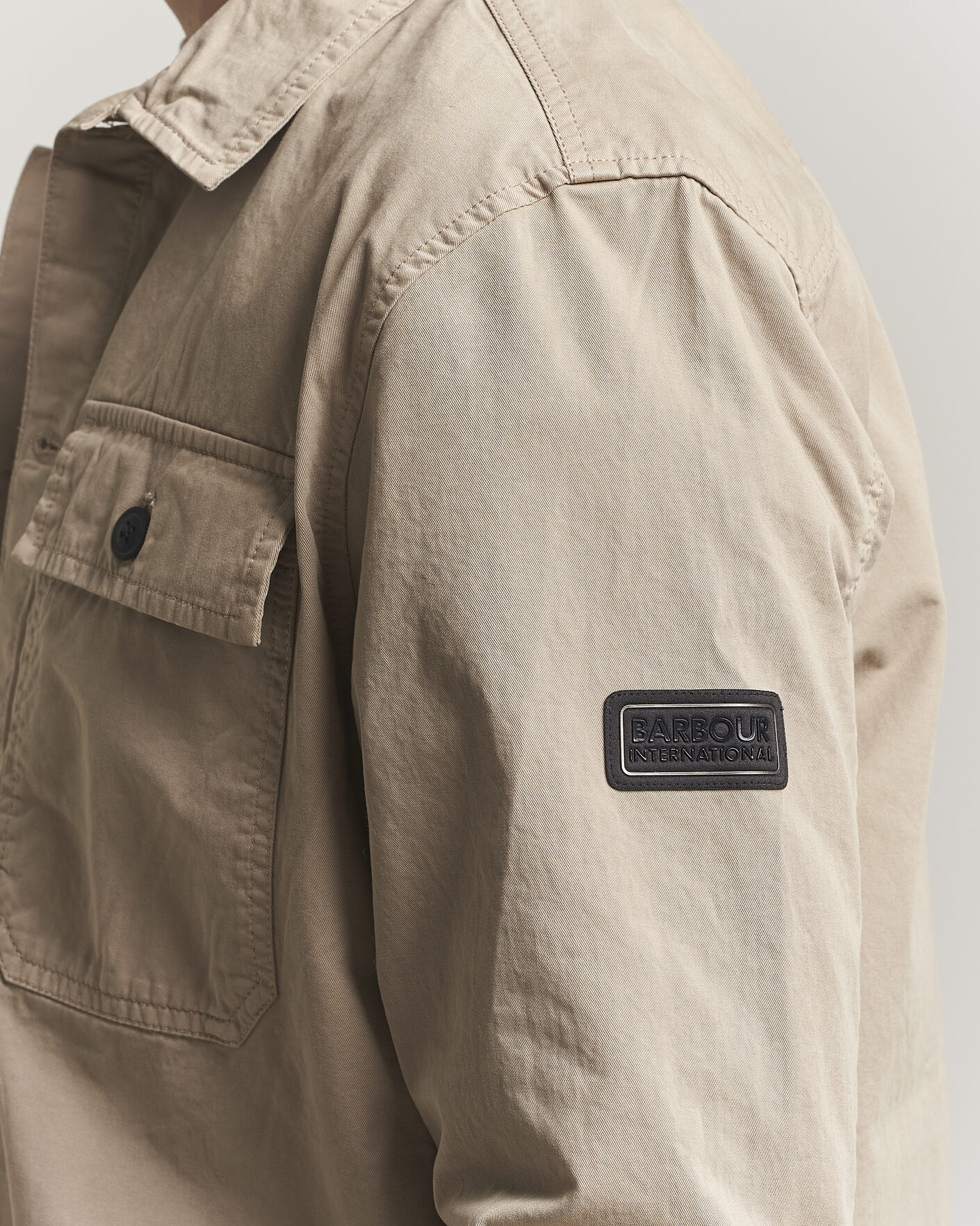 Herre | Skjorter | Barbour International | Arlo Cotton Overshirt Coriander