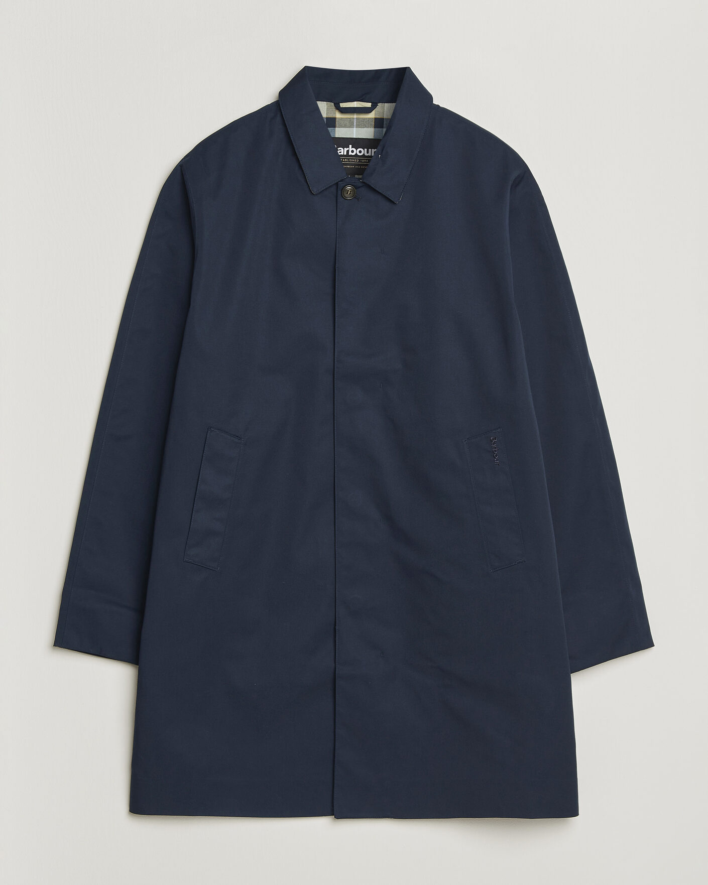 Herre | Jakker | Barbour Lifestyle | Rokig Waterproof Car Coat Navy