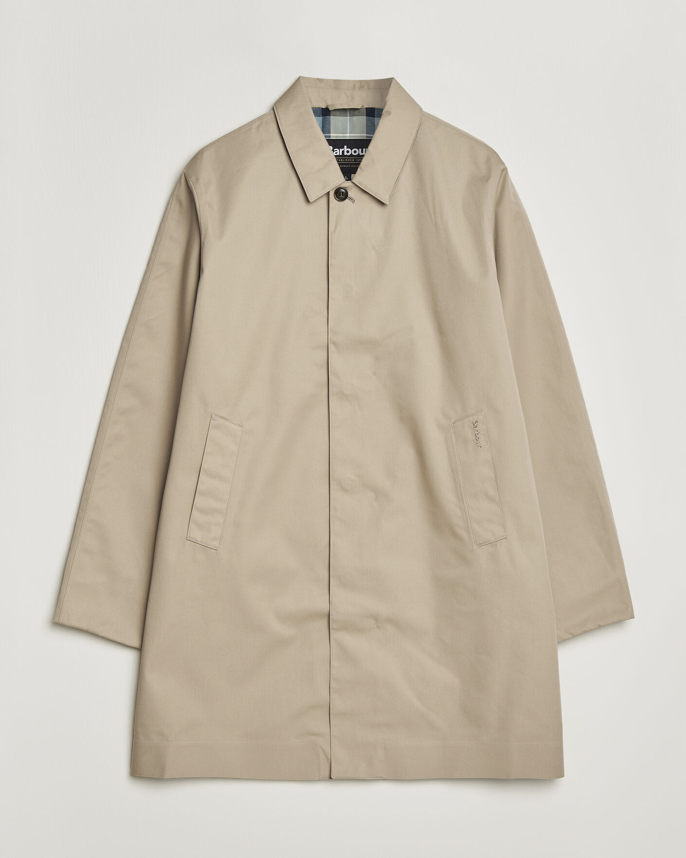 Herre | Jakker | Barbour Lifestyle | Rokig Waterproof Car Coat Washed Stone