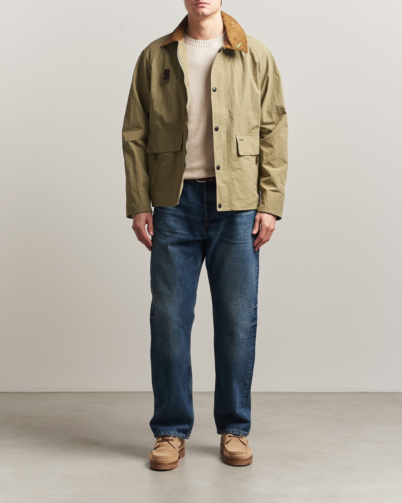 Barbour Lifestyle Icons Spey Jacket Bleached Olive hos CareOfCarl.no