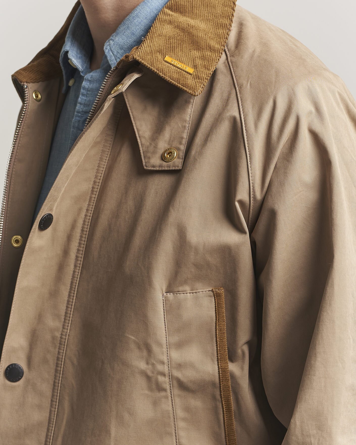 Herre | Jakker | Barbour Lifestyle | Icons Bedale Casual Jacket Military Brown