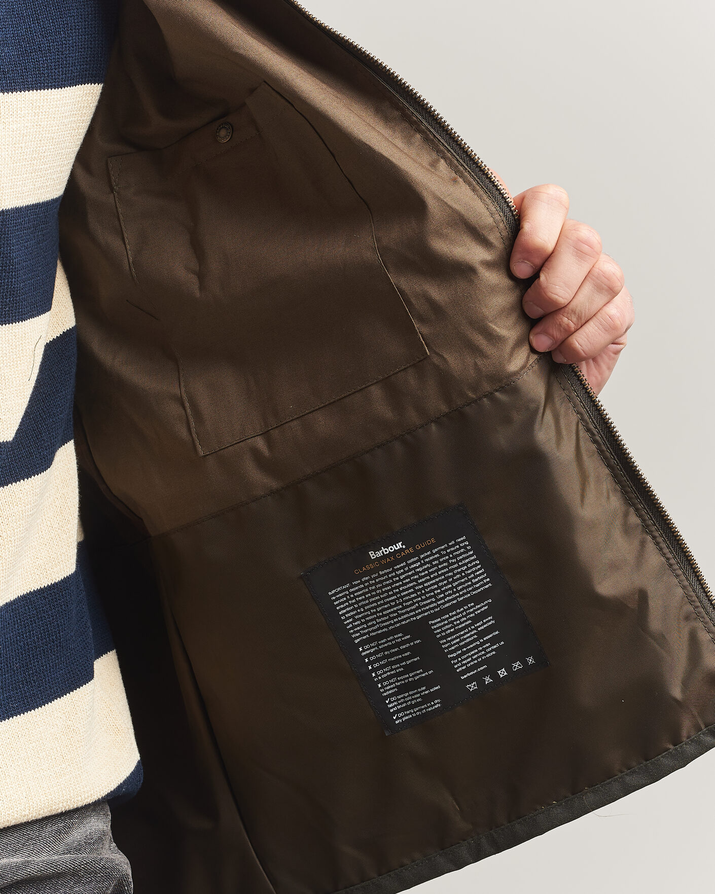 Herre | Jakker | Barbour Lifestyle | Re-Engineered Blackett Spey Wax Jacket Archive Olive