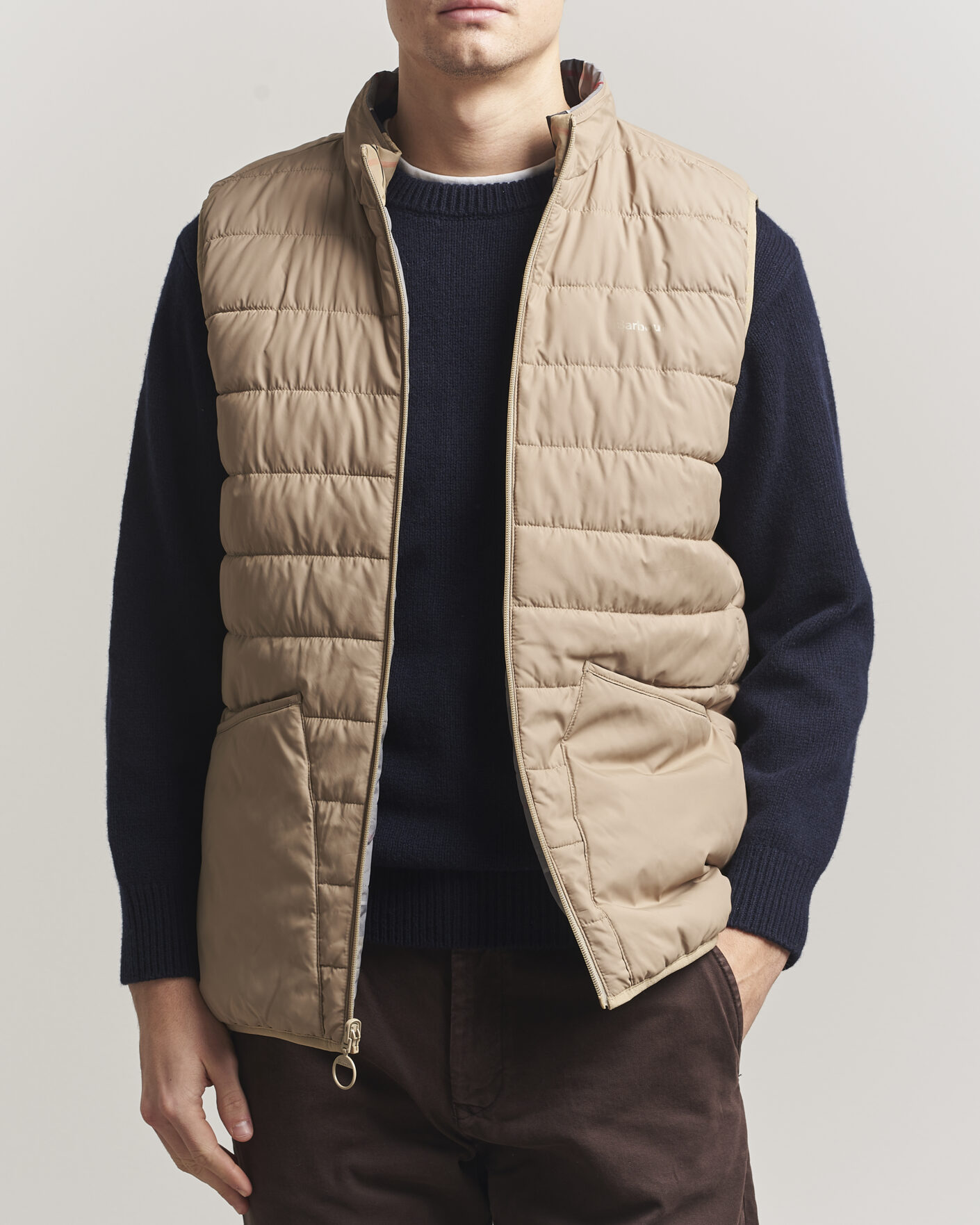 Herre | Vester | Barbour Lifestyle | Reversible Tartan Puffer Gilet Dress Tartan