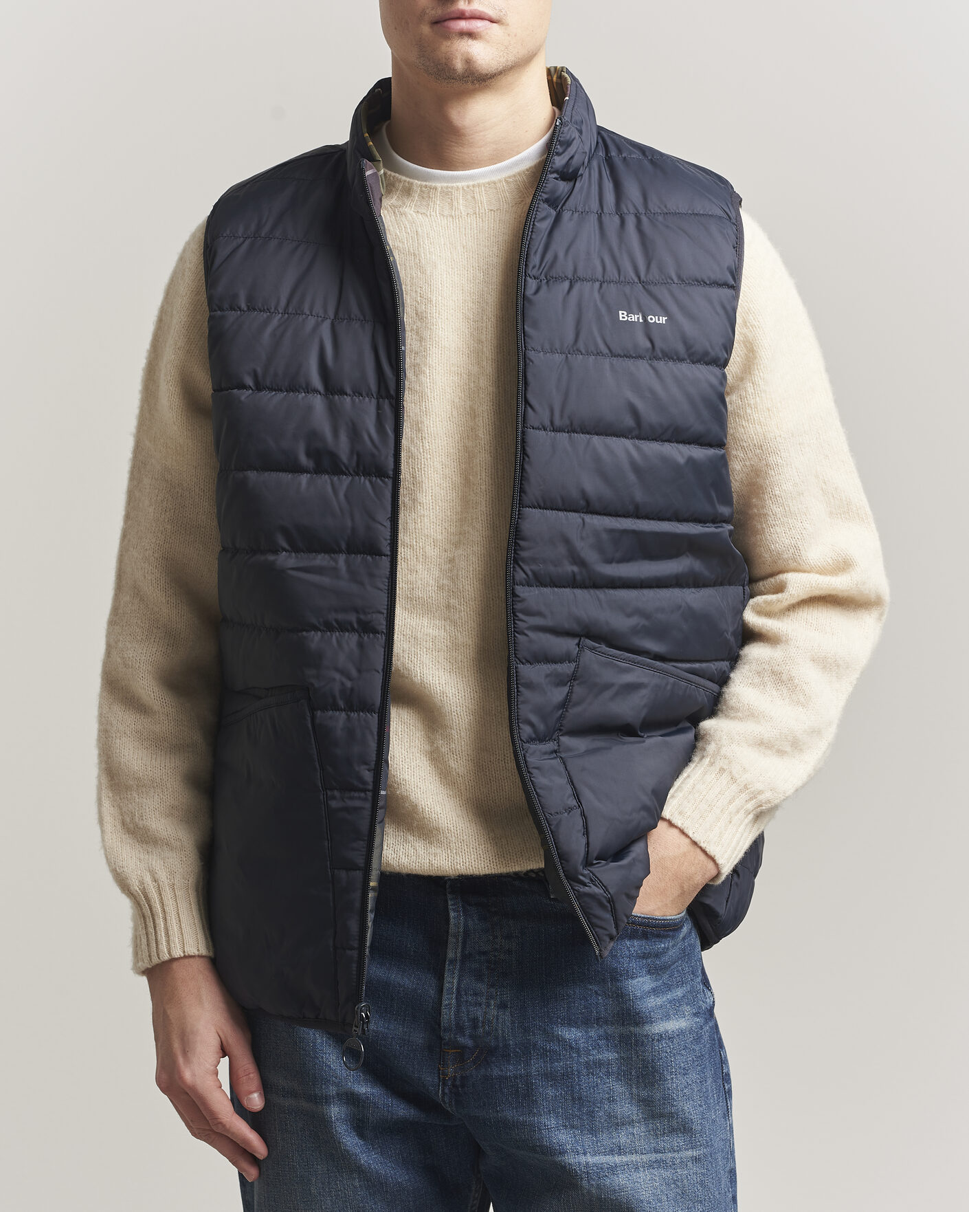 Herre | Vester | Barbour Lifestyle | Reversible Tartan Puffer Gilet Classic Tartan