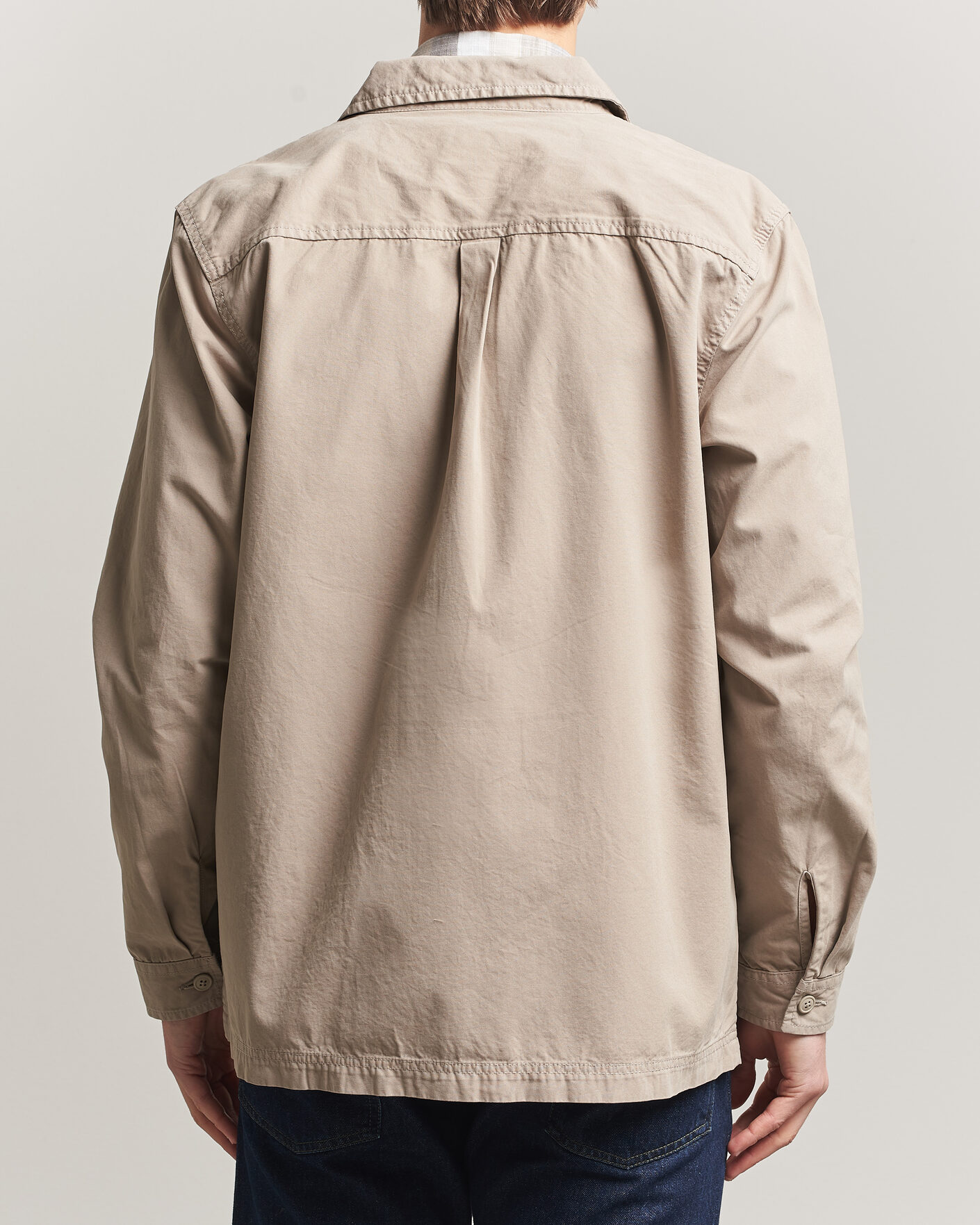 Herre | Skjorter | Barbour Lifestyle | Glendale Zip Overshirt Concrete