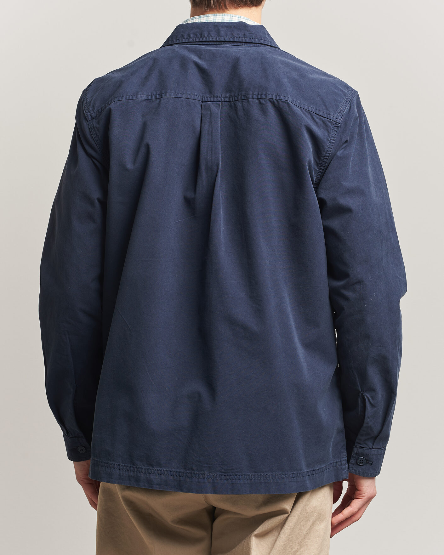 Herre | Skjorter | Barbour Lifestyle | Glendale Zip Overshirt Navy