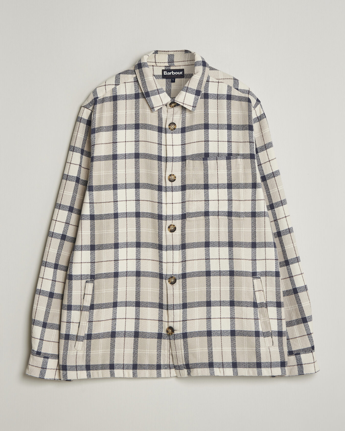 Herre | Skjorter | Barbour Lifestyle | Vennel Textured Tartan Overshirt Oban Mist Tartan