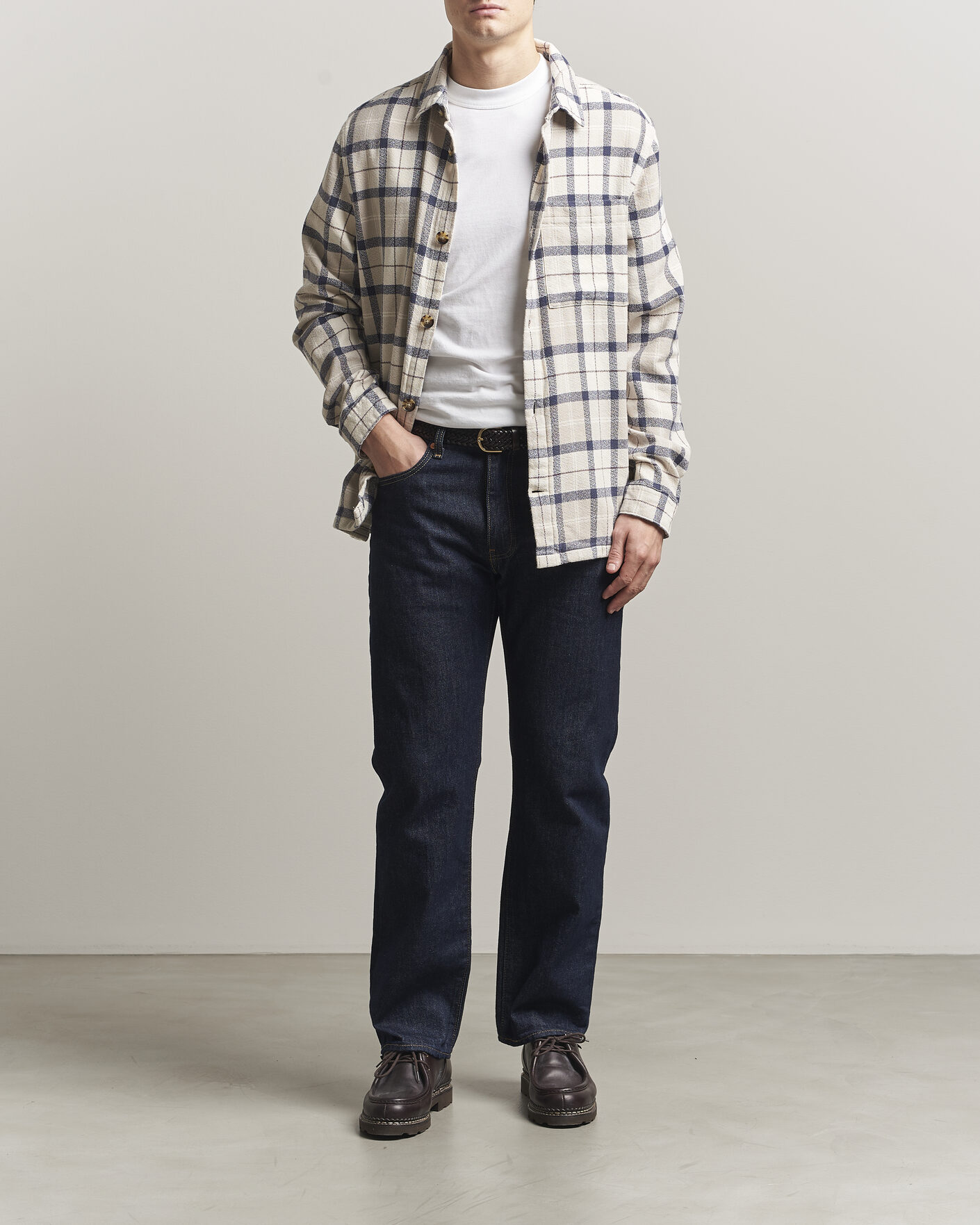 Herre | Skjorter | Barbour Lifestyle | Vennel Textured Tartan Overshirt Oban Mist Tartan