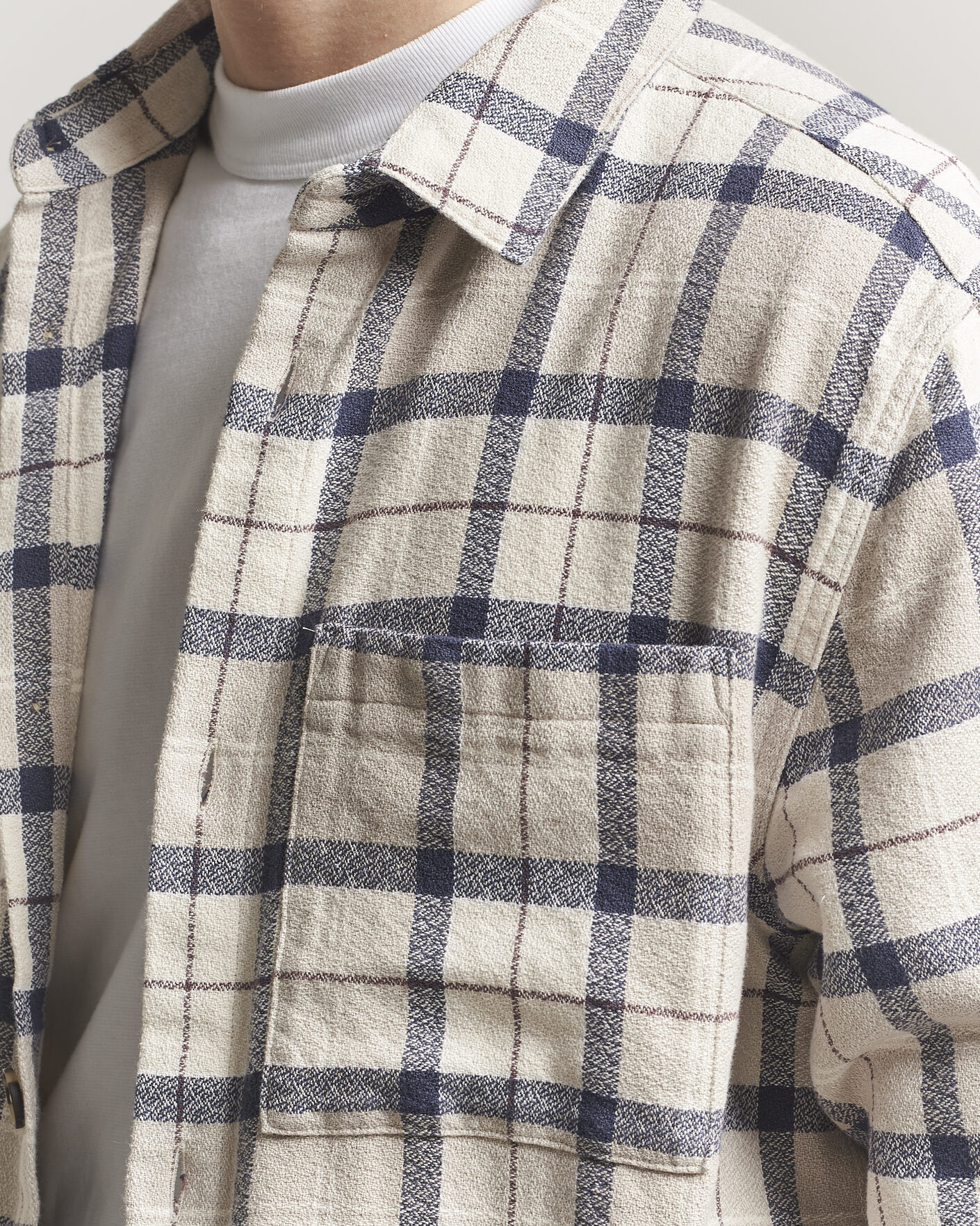 Herre | Skjorter | Barbour Lifestyle | Vennel Textured Tartan Overshirt Oban Mist Tartan