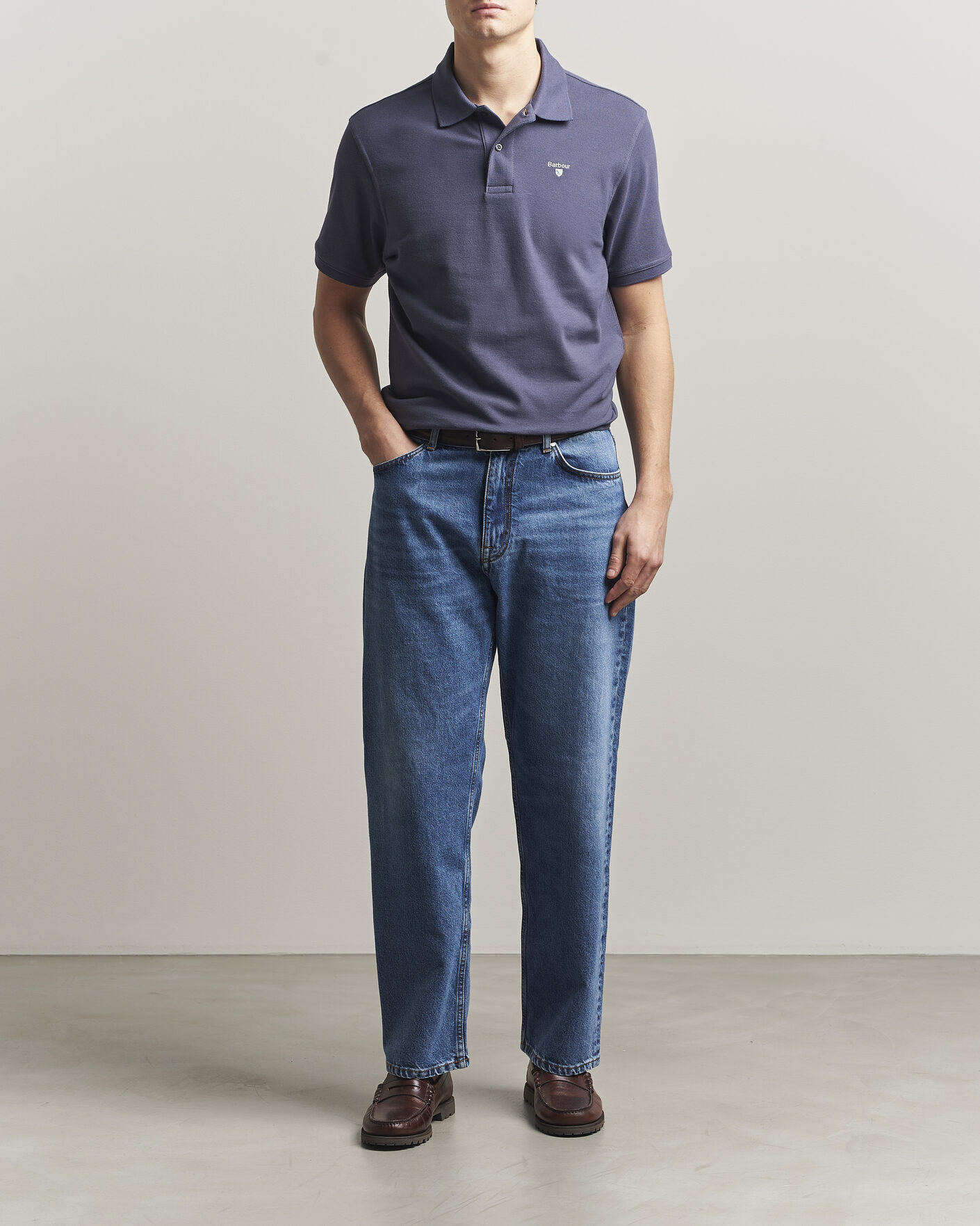 Herre | Pikéer | Barbour Lifestyle | Sports Polo Washed Navy