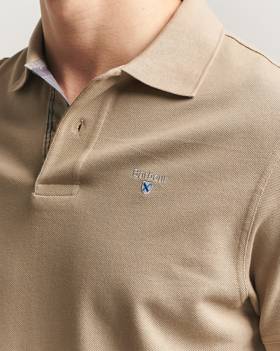 Herre | Pikéer | Barbour Lifestyle | Tartan Pique Polo Washed Stone