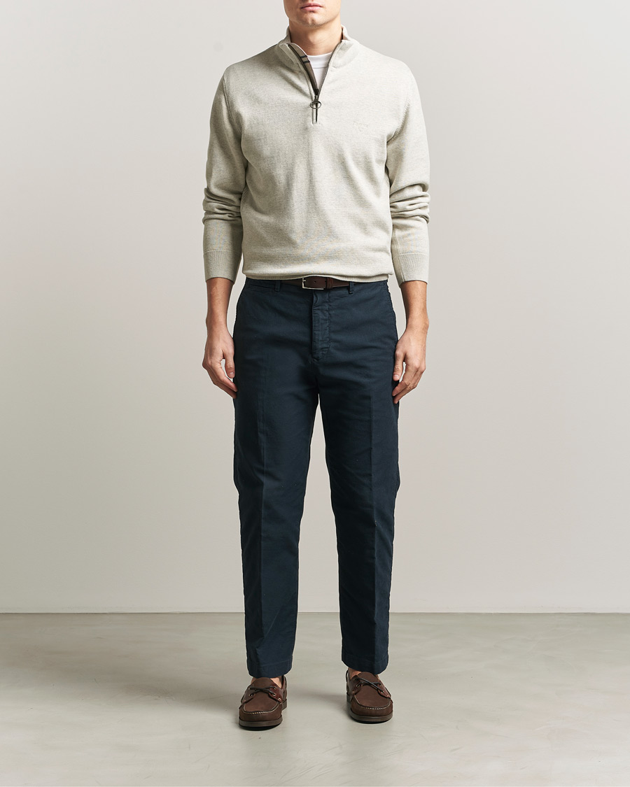 Herre | Gensere | Barbour Lifestyle | Cotton Half Zip Neutral