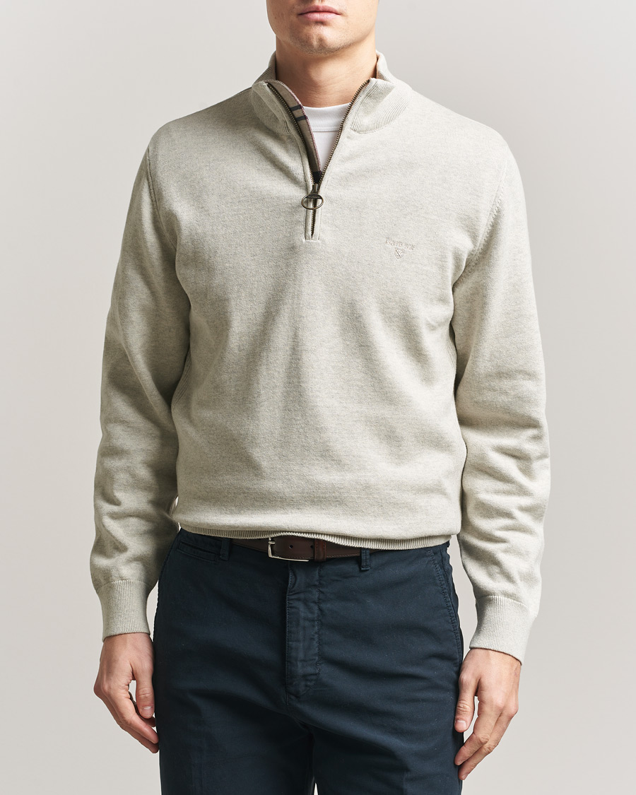 Herre | Gensere | Barbour Lifestyle | Cotton Half Zip Neutral