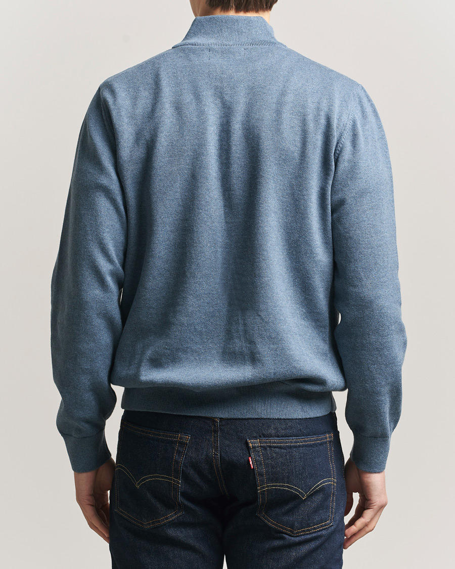 Herre | Gensere | Barbour Lifestyle | Cotton Half Zip Dusk Blue