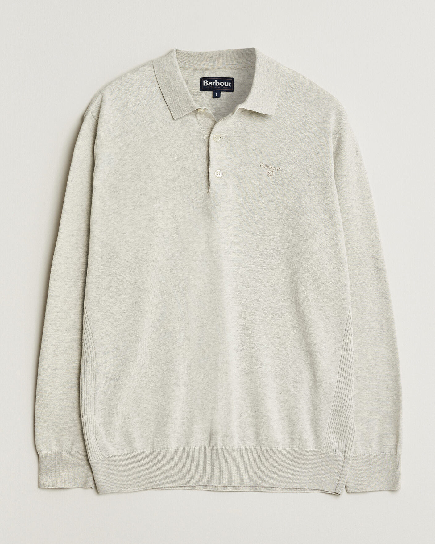 Herre | Gensere | Barbour Lifestyle | Pima Cotton Knitted Polo Neutral
