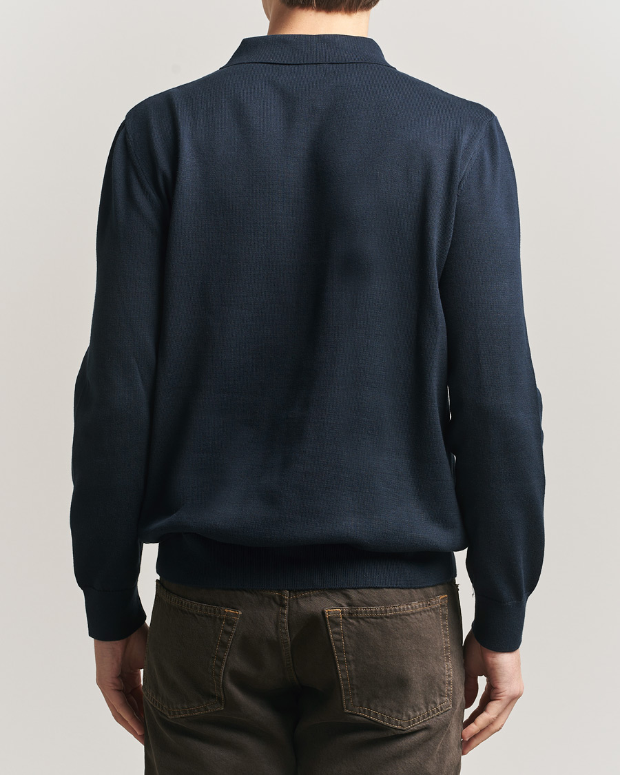 Herre | Gensere | Barbour Lifestyle | Pima Cotton Knitted Polo Navy