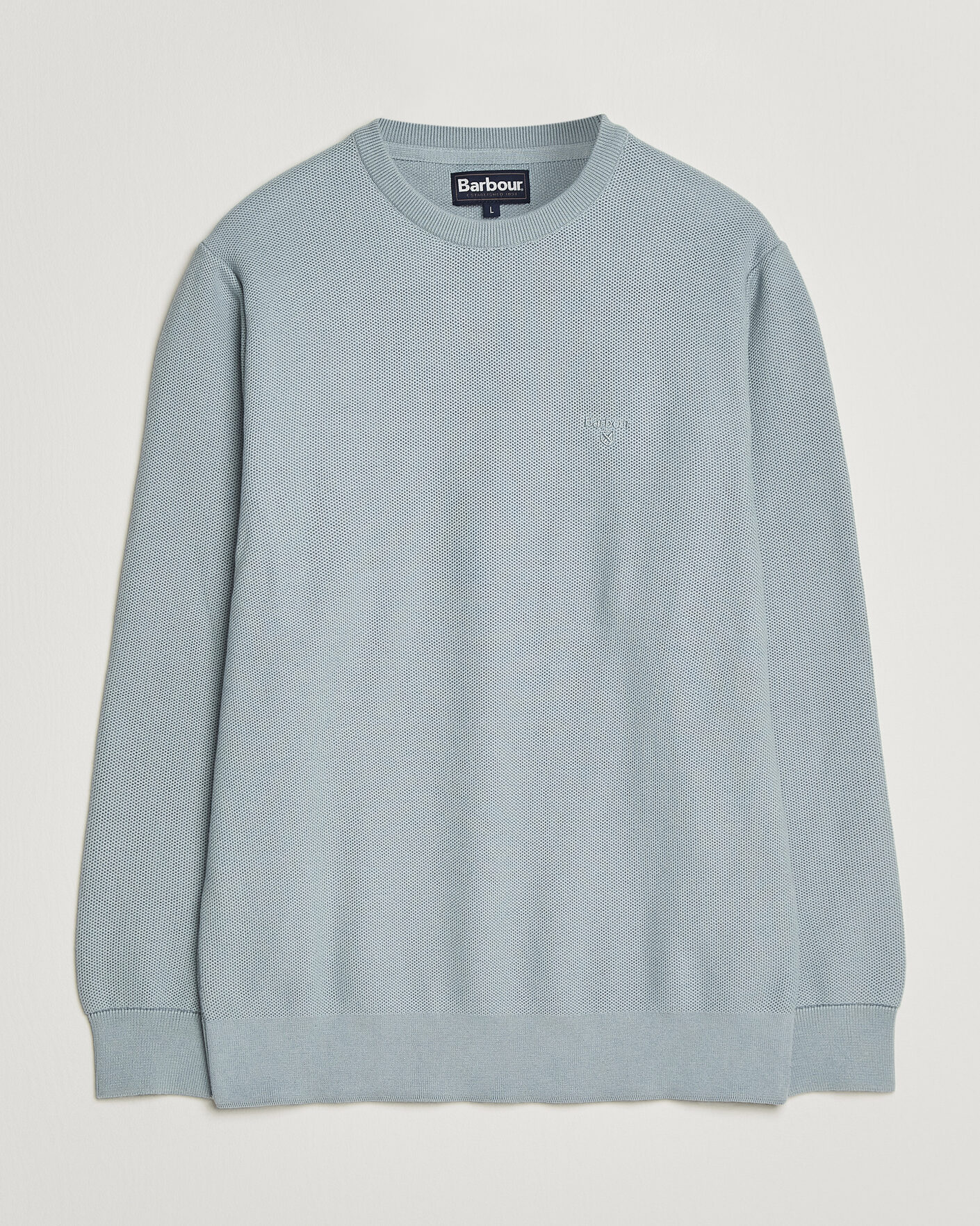 Herre | Gensere | Barbour Lifestyle | Honeycomb Crew Neck Slate