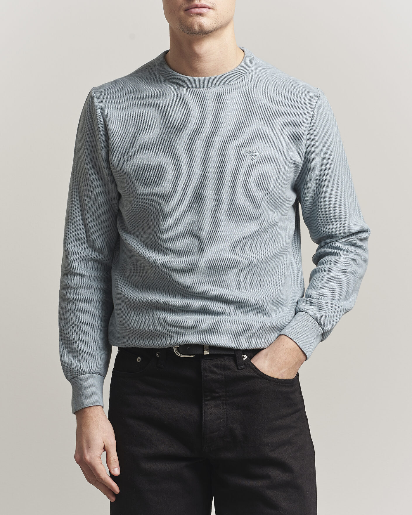Herre | Gensere | Barbour Lifestyle | Honeycomb Crew Neck Slate