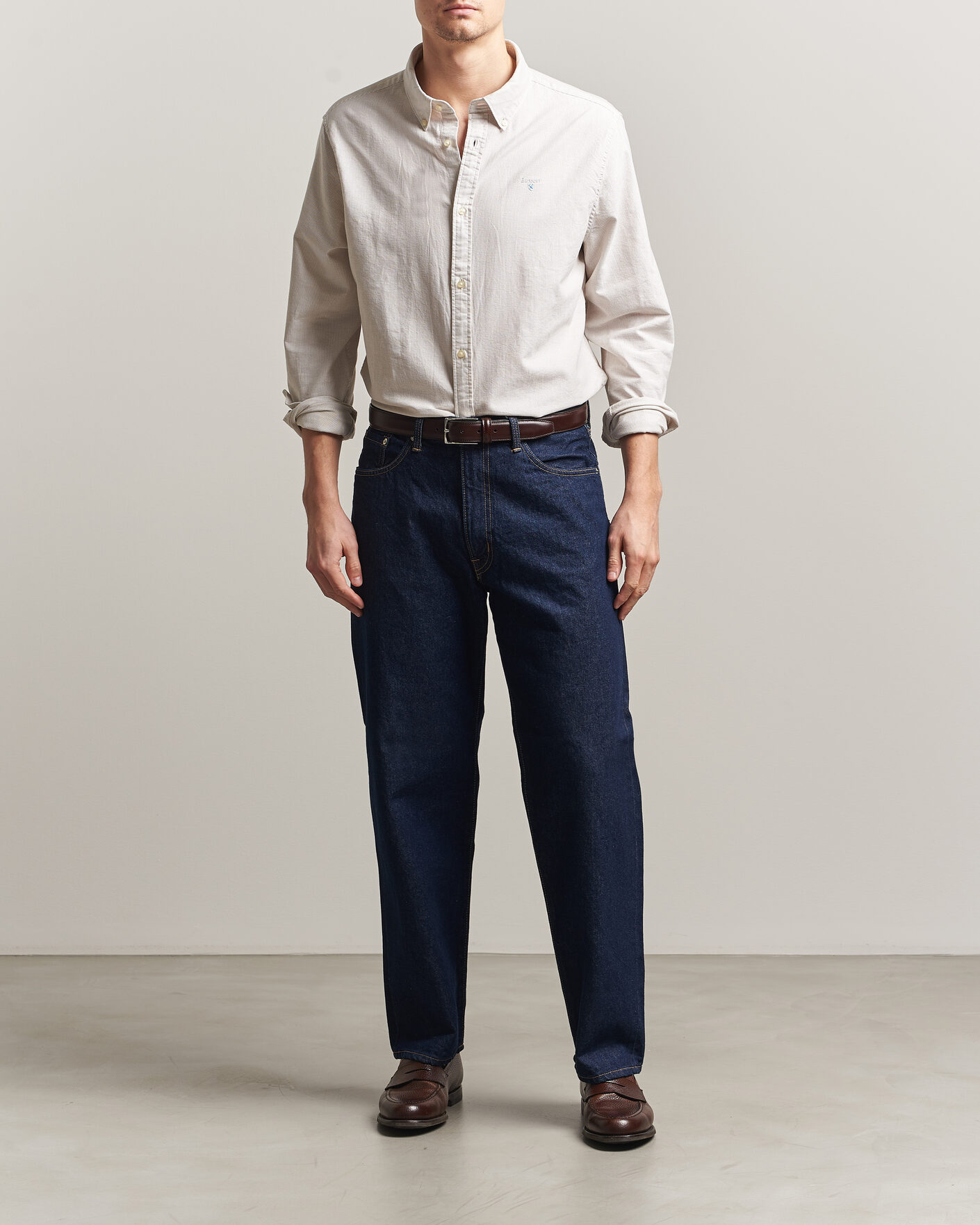 Herre | Skjorter | Barbour Lifestyle | Striped Oxtown Shirt Stone