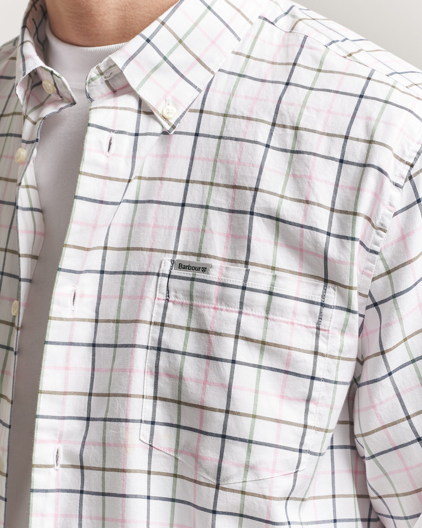 Herre | Skjorter | Barbour Lifestyle | Caswell Regular Tatersall Shirt Pink