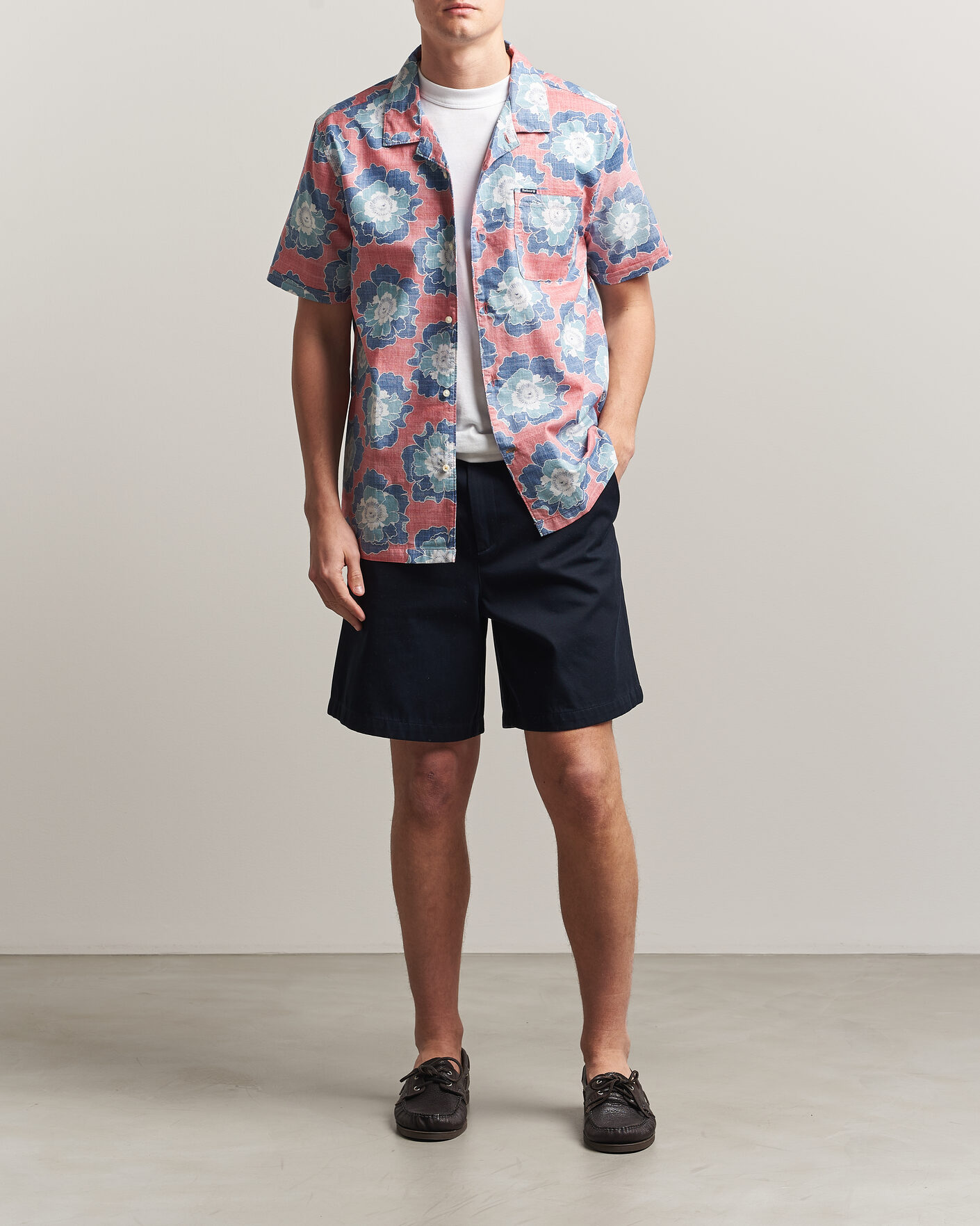 Herre | Skjorter | Barbour Lifestyle | Hauxley Printed Summer Fit Shirt Lava