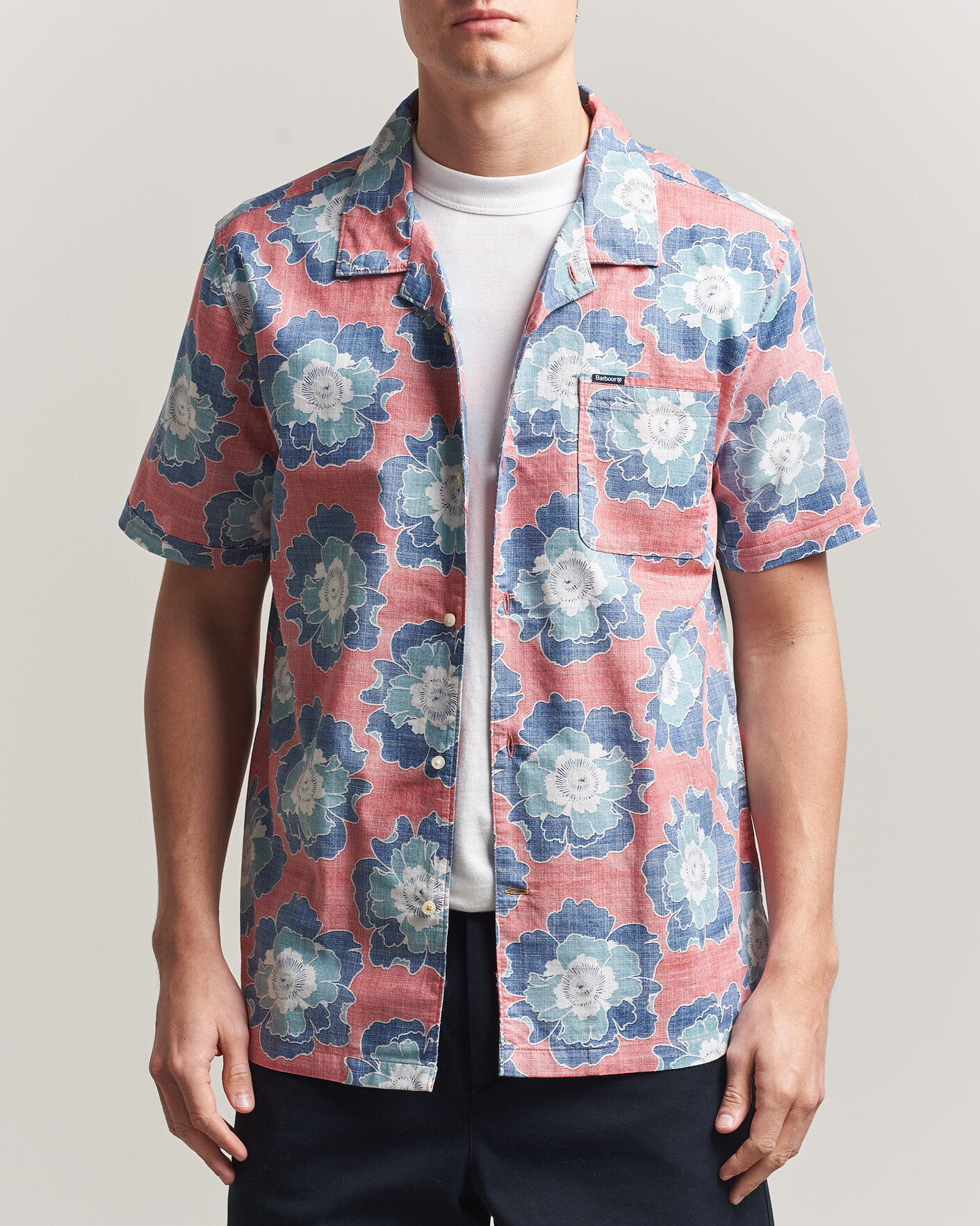 Herre | Skjorter | Barbour Lifestyle | Hauxley Printed Summer Fit Shirt Lava