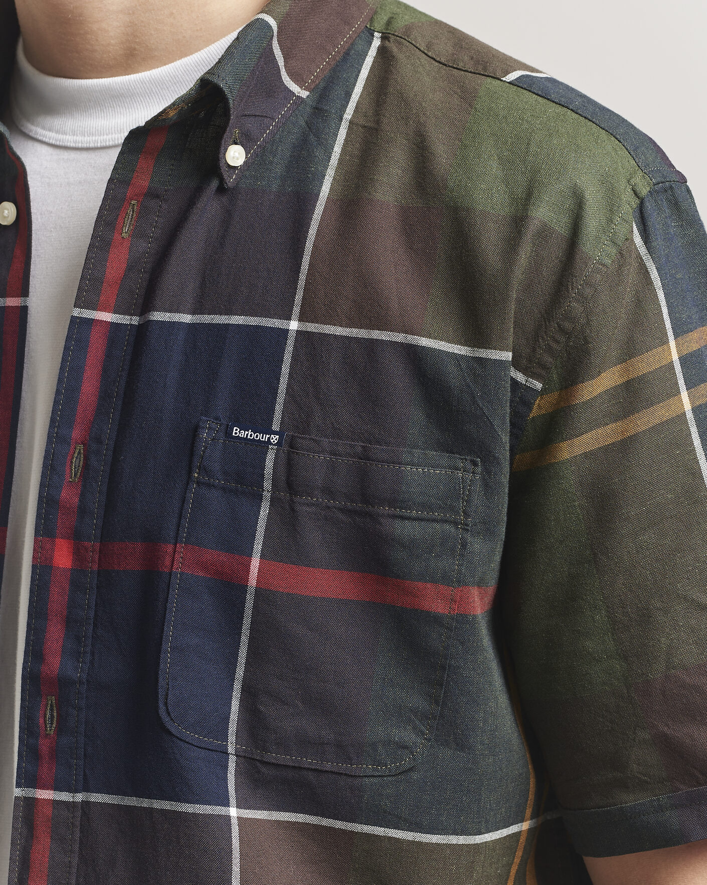 Herre | Skjorter | Barbour Lifestyle | Douglas Short Sleeve Tailored Shirt Classic Tartan