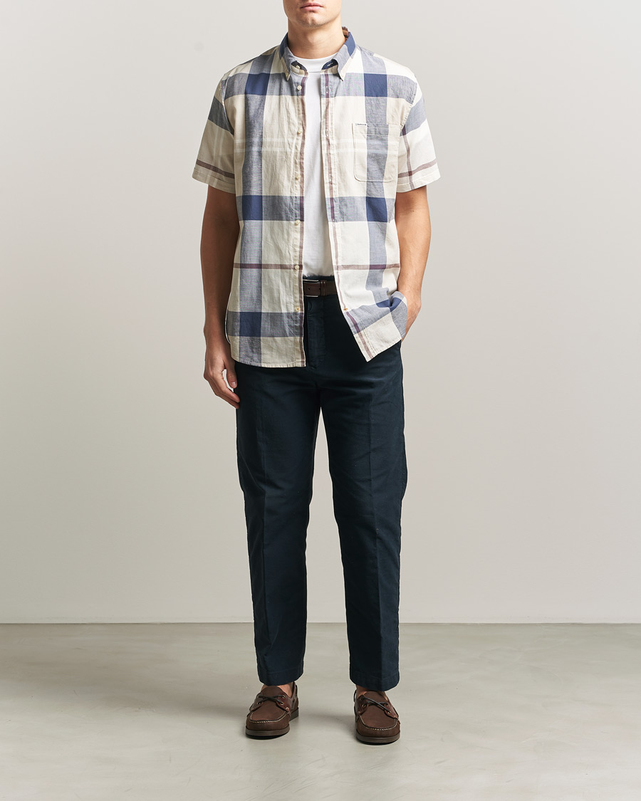 Herre | Skjorter | Barbour Lifestyle | Douglas Short Sleeve Tailored Shirt Oban Mist Tartan