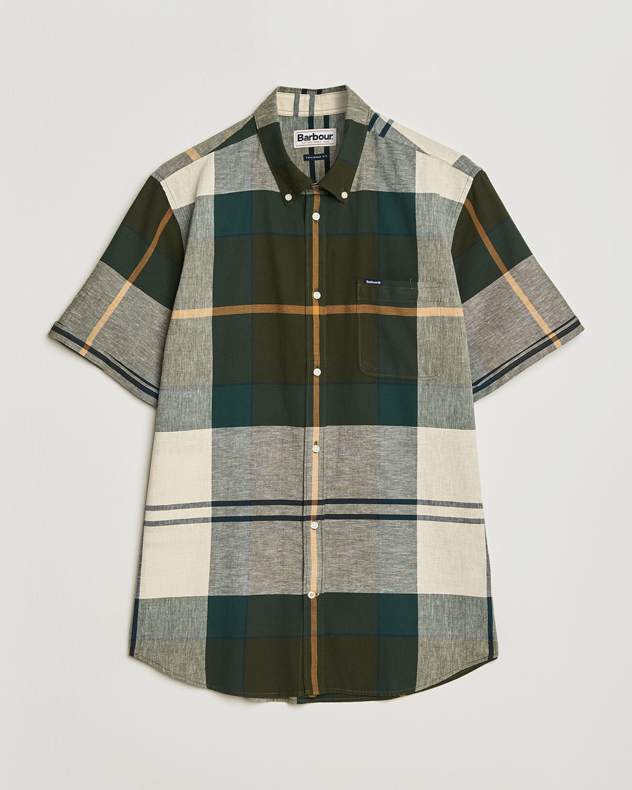 Herre | Skjorter | Barbour Lifestyle | Douglas Short Sleeve Tailored Shirt Ancient Tartan