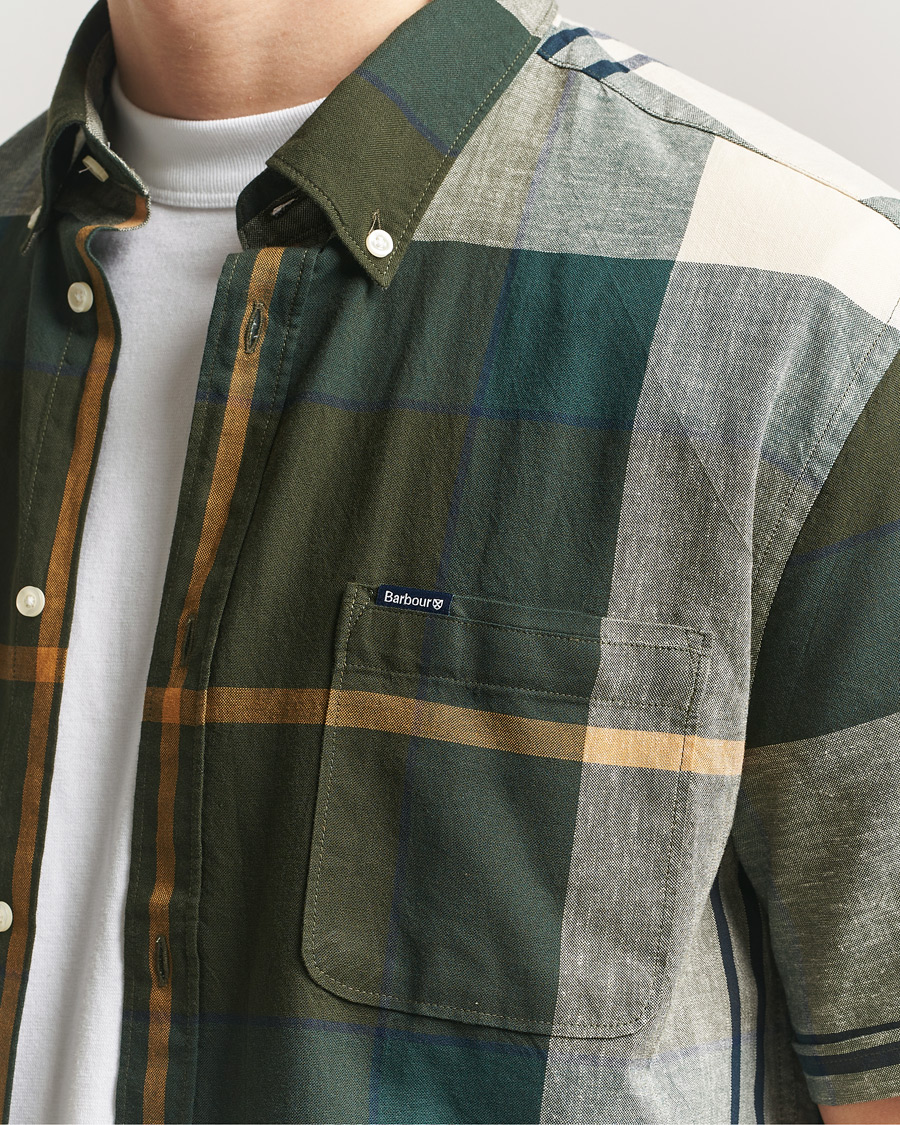 Herre | Skjorter | Barbour Lifestyle | Douglas Short Sleeve Tailored Shirt Ancient Tartan