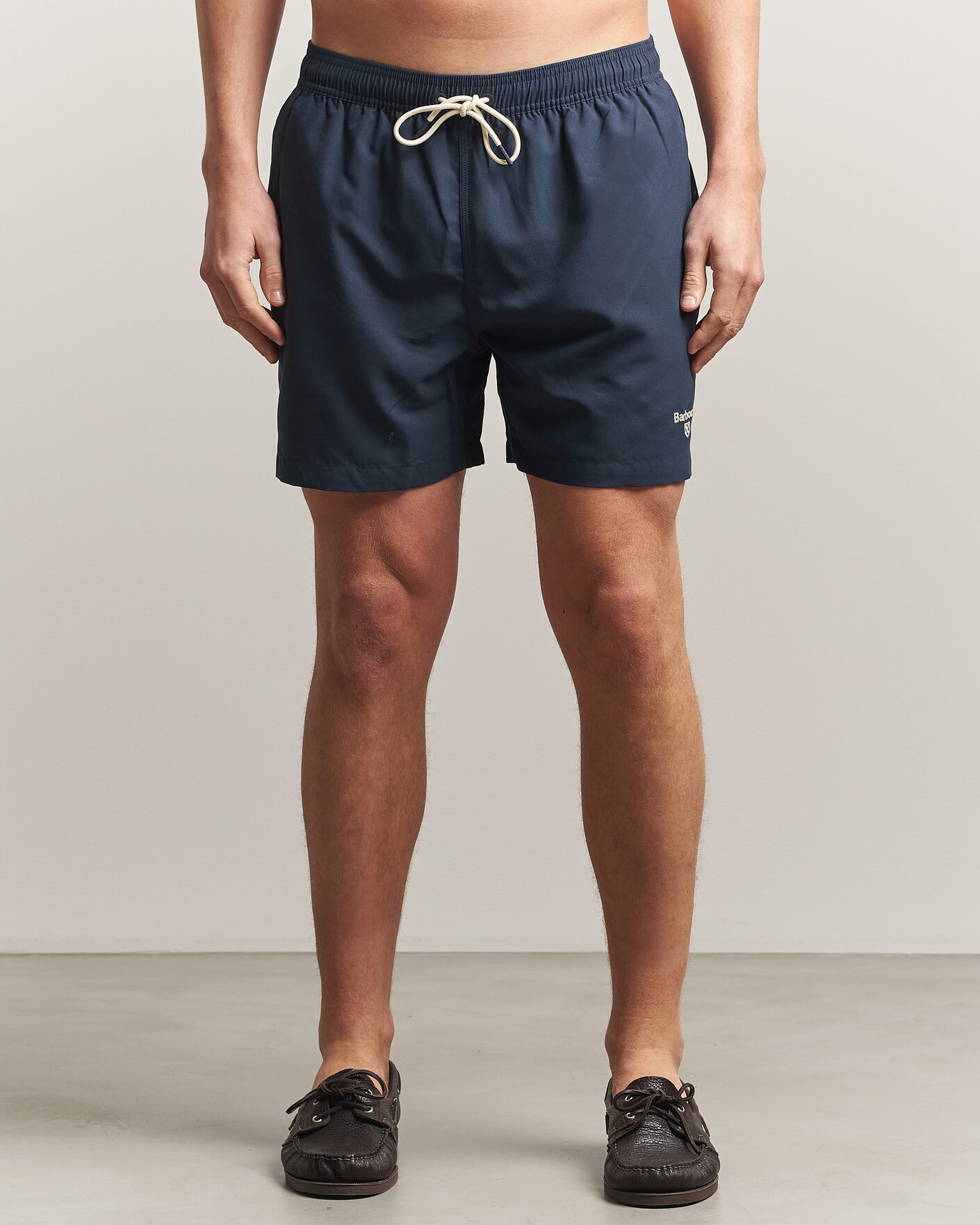 Herre | Badeshorts | Barbour Lifestyle | Staple Logo Swimshorts Navy