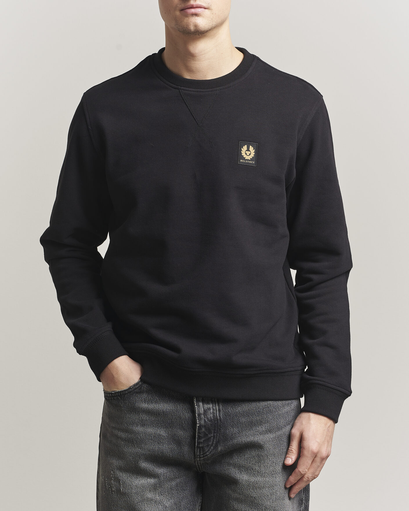 Herre | Gensere | Belstaff | Signature Crew Neck Sweatshirt Black