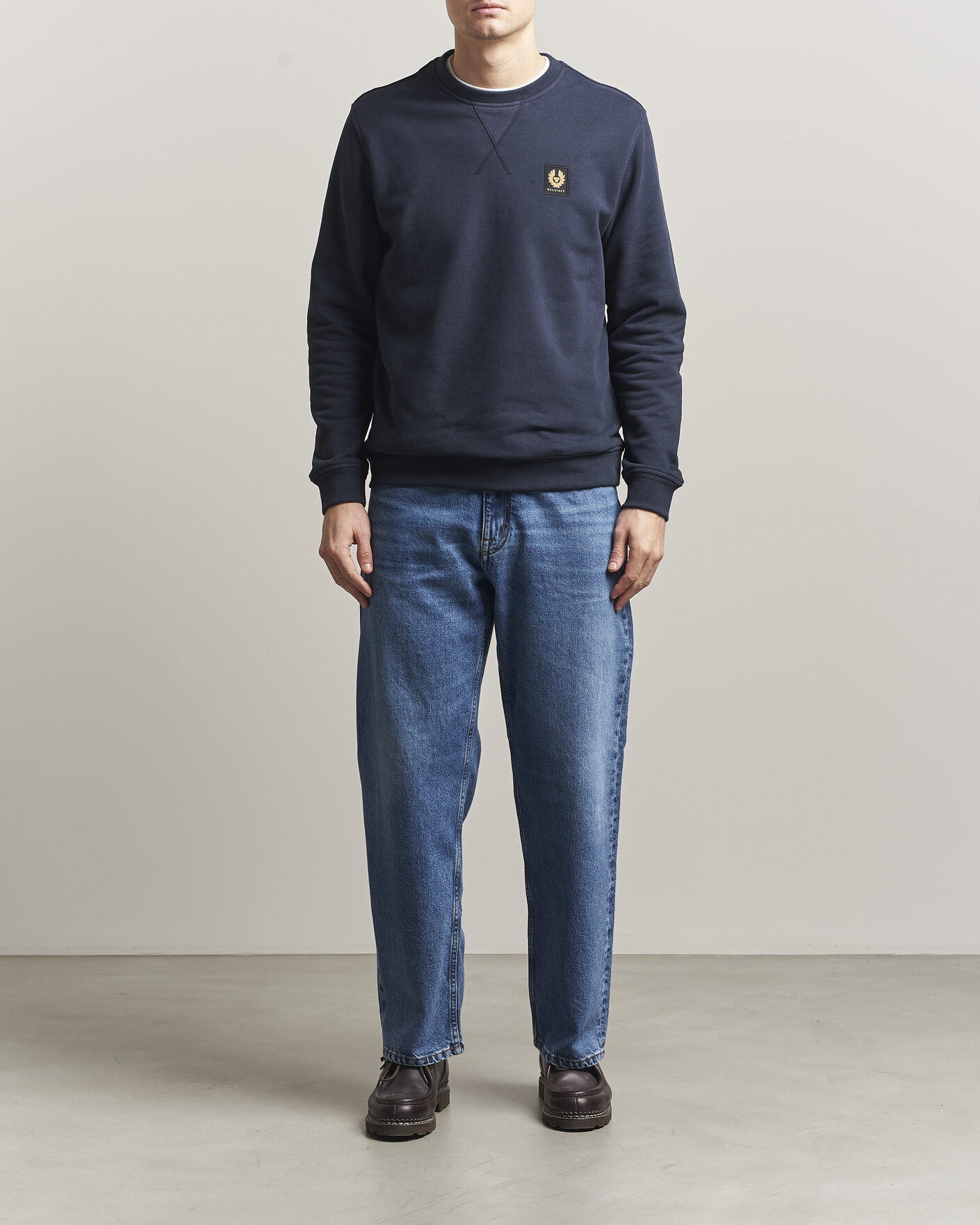 Herre | Gensere | Belstaff | Signature Crew Neck Sweatshirt Dark Ink