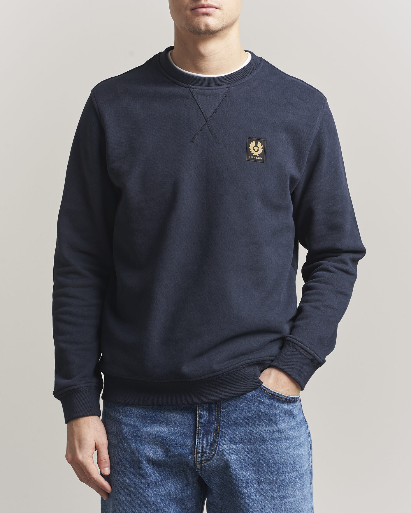 Herre | Gensere | Belstaff | Signature Crew Neck Sweatshirt Dark Ink