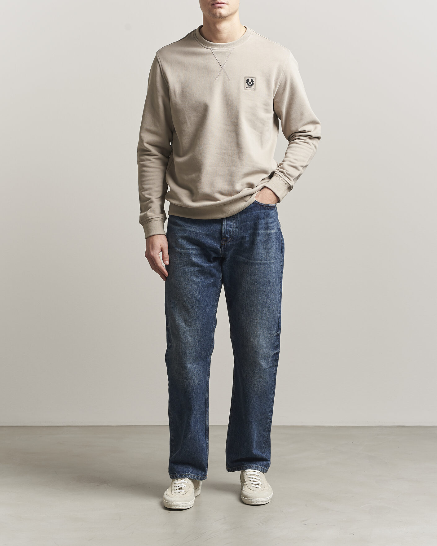 Herre | Gensere | Belstaff | Signature Crew Neck Sweatshirt Dark Sand