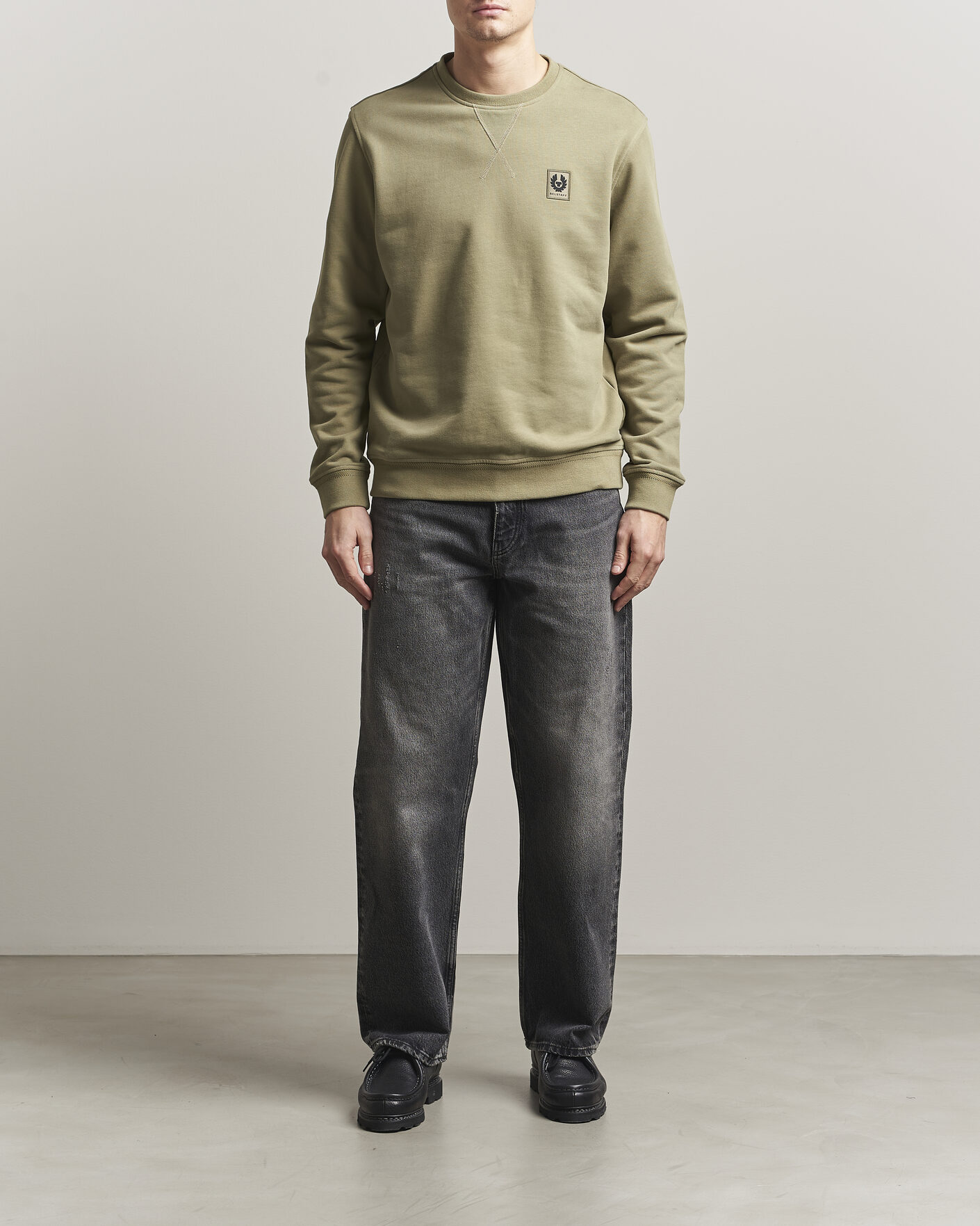 Herre | Gensere | Belstaff | Signature Crew Neck Sweatshirt Fatigue Green